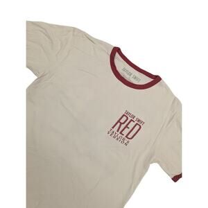 Taylor Swift Red Taylor Version Ringer Short Sleeve Tee T-shirt Size Small S